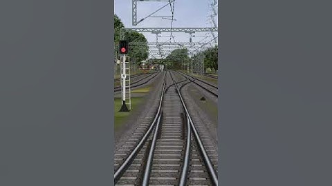 Automatic Track Change  #openrails #train #indianrailways