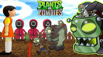 Plants vs Zombies 2 Creative Funny Animation GW #27 - Squid Game Cartoon Animation New
