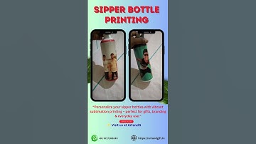 Sipper Bottle Sublimation Printing #personalizedgift #sipperbottle #branding #printing