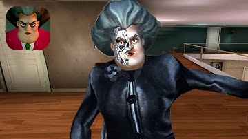 Scary Teacher 3D New Update Teacher Terminator Chapter 3 Gameplay Walkthrough (IOS ANDROID)