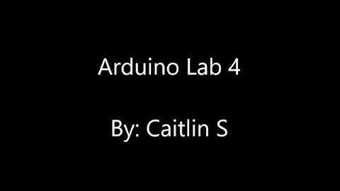 Arduino Lab 4