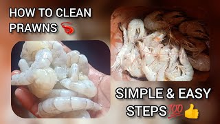 HOW TO CLEAN PRAWNS ? PRAWNS CLEANING METHOD ?
