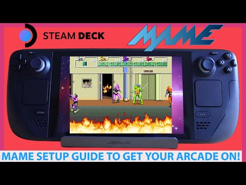 MAME on Steam Deck Emulation Tutorial! Get Arcade Games Running via RetroArch on Valve's Handheld!