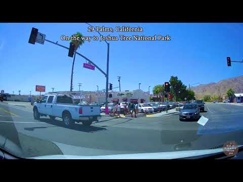 29 Palms, California to Joshua Tree National Park 29 Palms Entrance - 4K Virtual Drive Tour