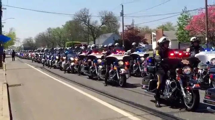 Rest in Peace Brian Moore Funeral #plainedge #NYPD...