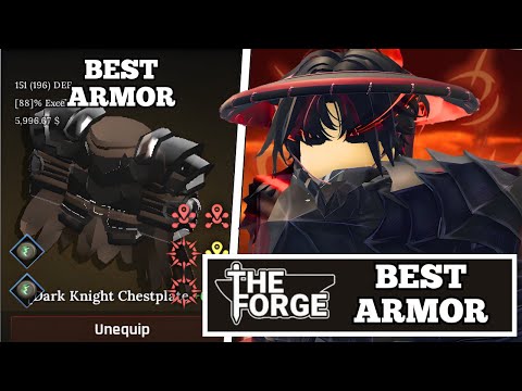 I GOT THE BEST ARMOR SET IN THE FORGE The Forge Roblox