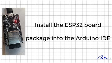 Install the ESP32 board package into the Arduino IDE