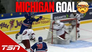 Connelly pulls off Michigan against Latvia by TSN 1,177 views 1 day ago 1 minute, 6 seconds