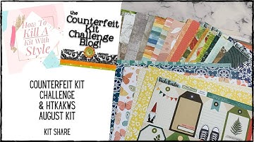 September Scrapbook Kit Share || Counterfeit Kit Challenge || HTKAKWS