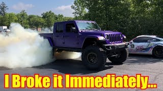 BROKE my new Hellcat Jeep Gladiator in 9 Minutes