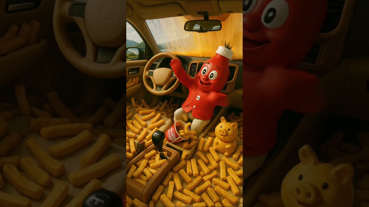 Racing Fries🍟 #youtubeshorts #shorts #ai #youtube #cute #love #like #funny #music #baby #shortsfeed