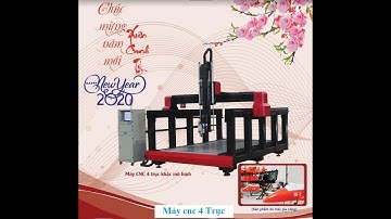 Máy 4 trục xoay góc đục mô hình máy bay không người lái . Máy 4 trục đục tượng