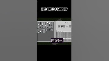 herobrine banner in Minecraft