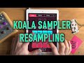 Koala sampler resampling tutorial