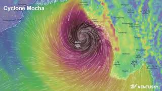 Very severe cyclone Mocha - landfall in Myanmar screenshot 3