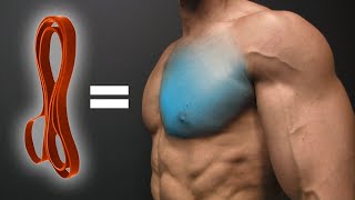 Crossover Chest Fly With Resistance Bands - Hits the pecs!