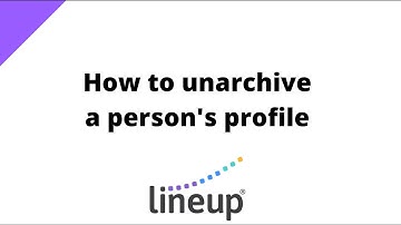How to Unarchive Person