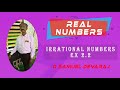 Class 9  real numbers  ex 22  irrational numbers  samuel devaraj