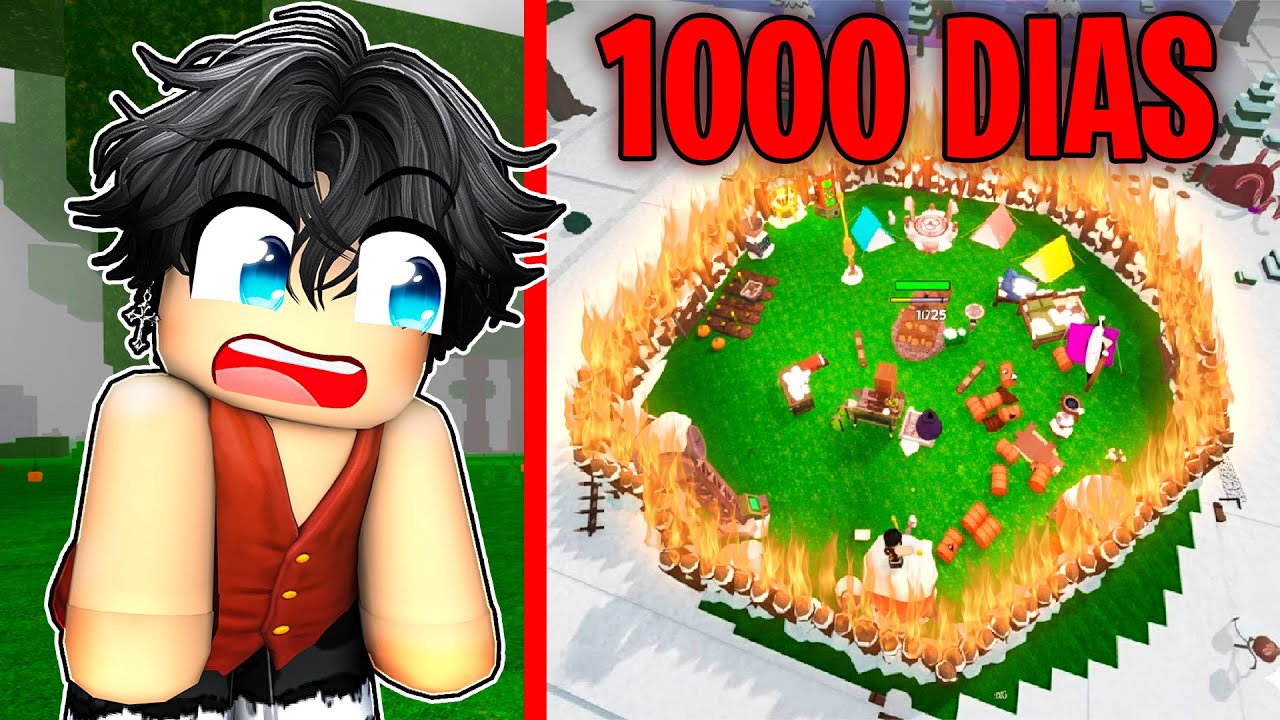 SOBREVIVÍ 1000 DÍAS SOLO en 99 Noches en el Bosque 💀