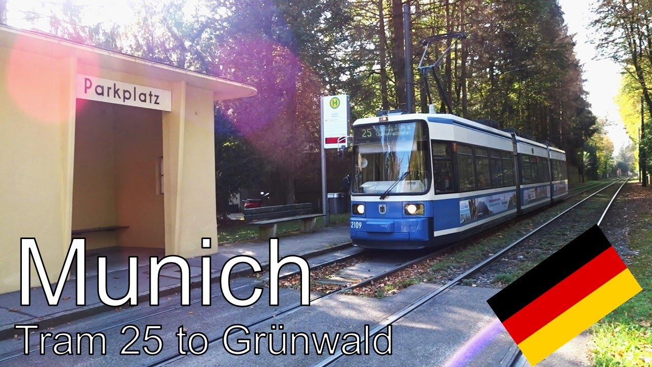 Munich - Tram to Grünwald in autumn 2018