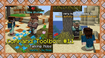 How I Make Lively Talking Mobs | Minecraft Java 1.18+ | Command Toolbox #11