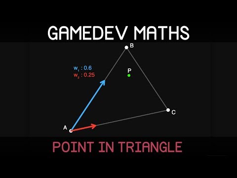 Gamedev Maths: point in triangle