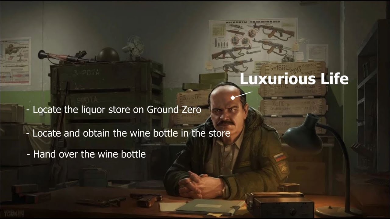 Prapor Task Guide - Luxurious Life - quick and dirty guide PVE / PVP