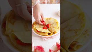 Easy Pancake ? | Testing your taste buds | Nutella & strawberry රසට පෑන් කේක්