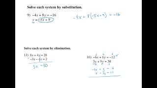 Algebra 2 Chapter 3 Test review