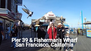 [4K] Walking Pier 39 & Fisherman's Wharf, San Francisco, California (January 2024)