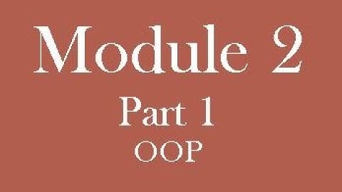 S6 ECE... OOP..... module 2  part1