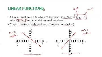 CONSTANT AND LINEAR FUNCTIONS