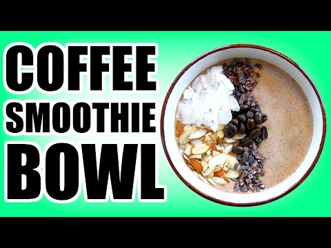 Coffee Smoothie Bowl Recipe | DIY Healthy Starbucks Mocha Frappuccino Smoothie In A Bowl