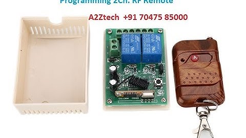 Programmimg 2Ch. RF Receiver(of  Remote Switch)