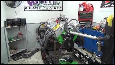 BBC 780HP 572 ENGINE DYNO RUN FOR GREG MONSOUR BY WHITE PERFORMANCE AND MACHINE
