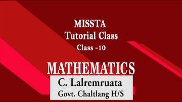 CLASS X CHAP 16 Mensuration 1