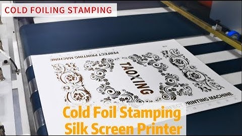 UV Cold Foil Stamping Production Line-Screen Printing+UV Drying+ Foil Stamping