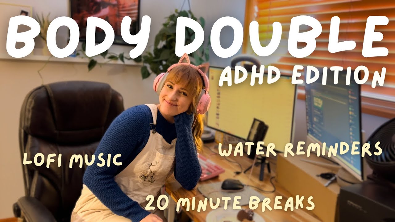 Outline Video Body Double with Me! (ADHD Edition - Lofi & Breaks!)
