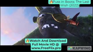 Puss in Boots: The Last Wish (2022) Watch Full Movie HD Free English Subtitles