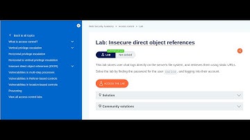 Portswigger: Insecure direct object references
