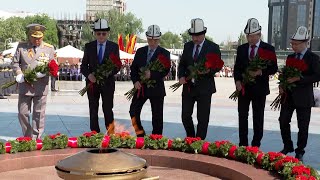 9-Май ЖЕҢИШ күнү! Бишкекте Жеңиштин 79 жылдыгына арналган митинг-реквием өттү -ВИДЕО #АкыркыКабарлар