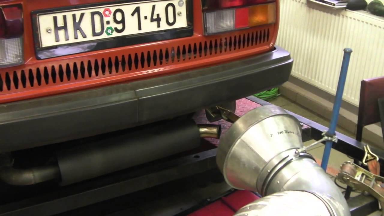 Škoda 1500 dyno Ignition rev. limiter backfire YouTube