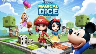 Disney Magical Dice Gameplay - Fantasy Land Board! - 2 Player Game (I Totally Lost) screenshot 5