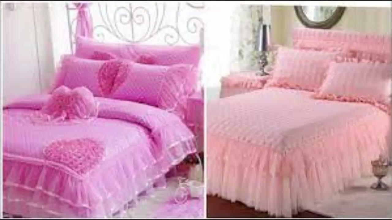 Velvet wali frill bed sheets new stylish YouTube