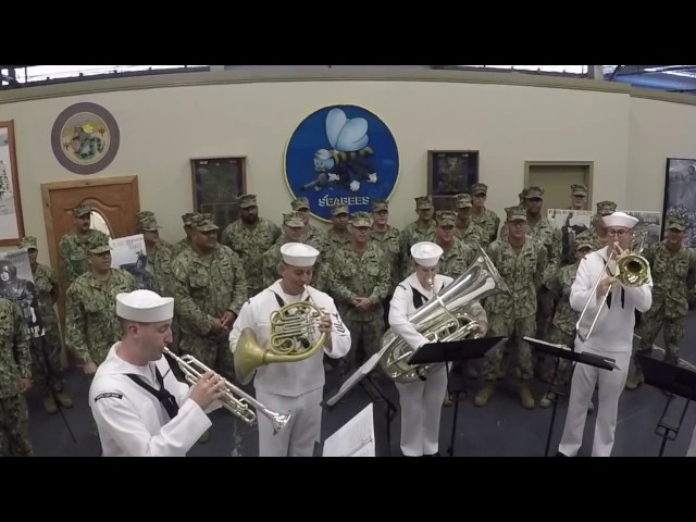 Pacific Fleet Band performs The Song of the Seabees March 2017 class=