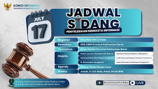 Sidang Pemeriksaan Awal Register 003/REG-PSI/3/2026 Sidang Pemeriksaan Awal Register 003/REG-PSI/3/2026
