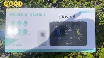 Good For The Home Or Office. Atomic Clock Weather Station By Doveet