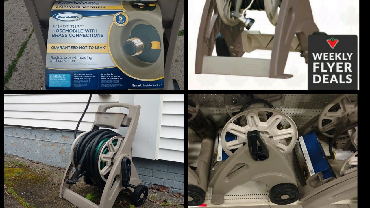 Suncast Hosemobile Hose Reel with Brass Connection Unboxing and Review From  Canadian Tire 