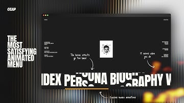 The Coolest Full Screen Overlay Menu I