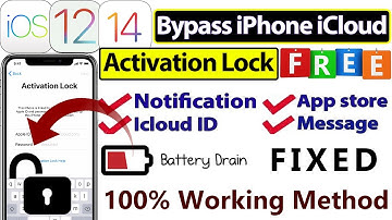 How to Bypass iPhone iCloud in Full Free | On/Off, Notification, iCloud Sign in Fix | IOS 12, IOS 14